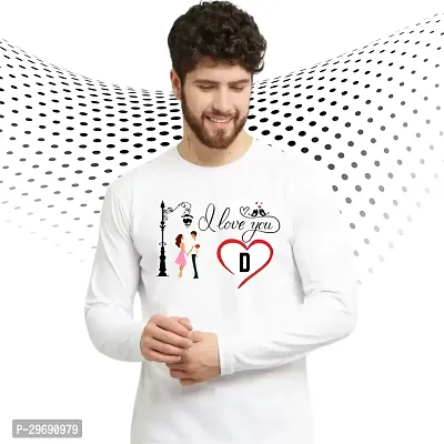 Trendy White Polyester Printed Round Neck Full Sleeves Tees for Men-thumb4