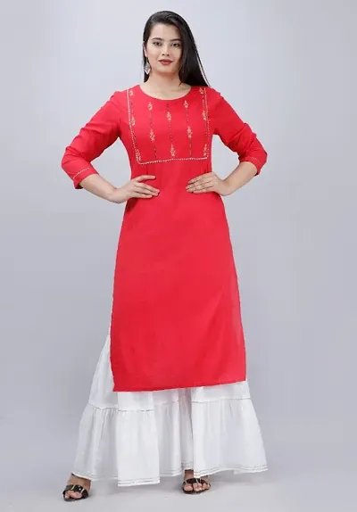 Women's Rayon Straight kurta