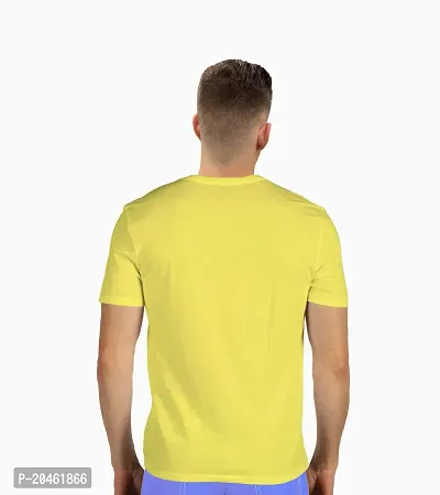 Hinglish Men's I'm in Shape T-Shirt (Yellow, Large)-thumb3