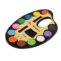 Portable Pigment Water Colours Painting Set- Oval-thumb2