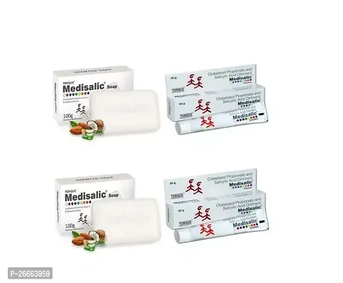 Medisalic Cream 2 pcs  + Medisalic Soap 2 pcs