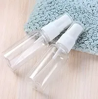 Transparent Empty Refillable Reusable Fine Mist Spray Bottle with Dust Cap 100 ml Spray Bottle  (Pack of 3, Clear, Plastic)-thumb4