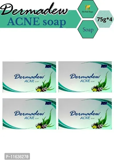 Herbal Hage Dermadew Acne Soap (Pack Of 4)-thumb0