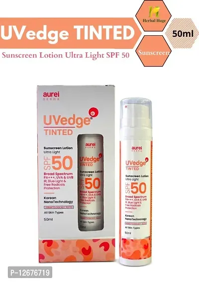 Herbal Hage UVedge Tinted Sunscreen Lotion Ulta Light SPF 50