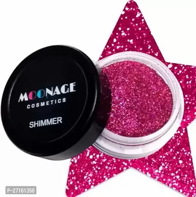 Moonage Pink Stylish Loose Glitter For Blush And Sparkle , Nails-8 G, Pink