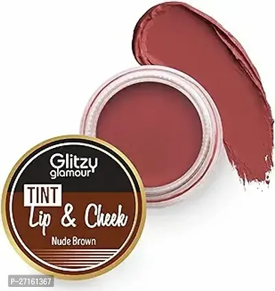 Glitzy Glamour Nude Brown Lip And Cheek Tint - 10 Grams-thumb0