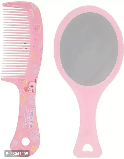 Hair Brush With Mirror Pocket Hair Brush Mini Hair Comb With Makeup Mirror For Travel 25 Grams-thumb0