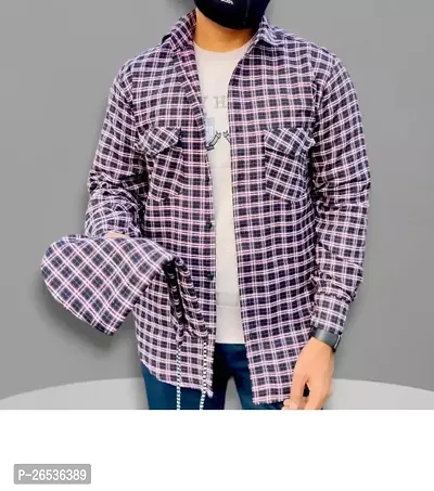 Classic Wool Long Sleeves Casual Shirts for Men