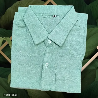 Stylish Men Khadi Cotton Long Sleeves Casual Shirt-thumb2