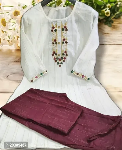 Fancy Khadi Cotton Kurta Bottom And Dupatta Set For Women