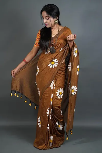 Alluring Cotton Saree with Blouse piece 