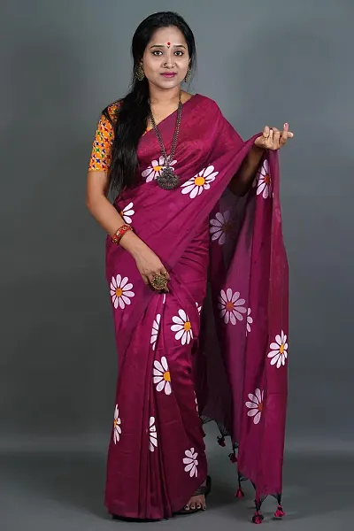 Best Selling Cotton Saree with Blouse piece 