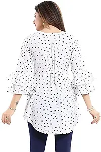 Topten Flower Combo Tunic Top White Star Blue  Small-thumb1