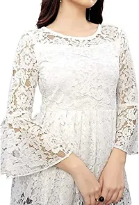 ZELZIS Woman's Rusell Net top (Small, White)-thumb4