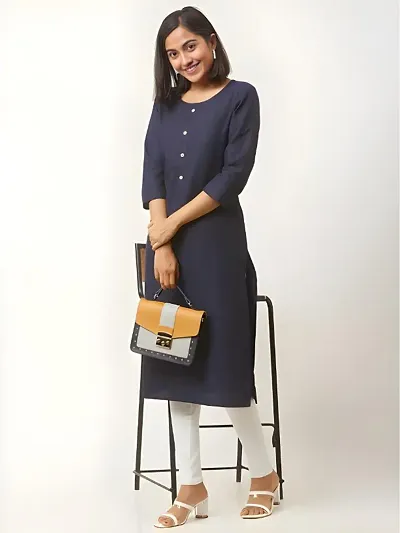 Classic Blend Solid Kurtis for Women