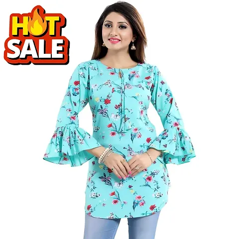 Hialto Crepe Printed Tunic Top