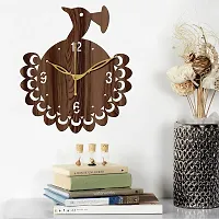 Freny Exim 10"" Inch Wooden Wall Clock (Wenge, Small Size, 25cm x 25cm)-048-thumb1