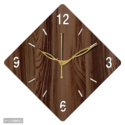 Freny Exim 10"" Inch Wooden Wall Clock (Wenge, Small Size, 25cm x 25cm)-021