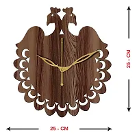 Freny Exim 10"" Inch Wooden Wall Clock (Wenge, Small Size, 25cm x 25cm)-034-thumb3