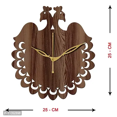 Freny Exim 10"" Inch Wooden Wall Clock (Wenge, Small Size, 25cm x 25cm)-034-thumb4