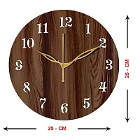 Freny Exim 10 Inches Antique Wooden Wall Clock (Wenge, Small Size, 25cm x 25cm)-001-thumb2