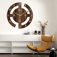 Freny Exim 10"" Inch Wooden Wall Clock (Wenge, Small Size, 25cm x 25cm)-027-thumb4