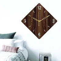 Freny Exim 10"" Inch Wooden Wall Clock (Wenge, Small Size, 25cm x 25cm)-021-thumb4