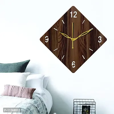 Freny Exim 10"" Inch Wooden Wall Clock (Wenge, Small Size, 25cm x 25cm)-021-thumb5