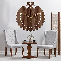 FRAVY 10 Inch MDF Wood Wall Clock for Home and Office (25Cm x 25Cm, Small Size, 036-Wenge)-thumb2