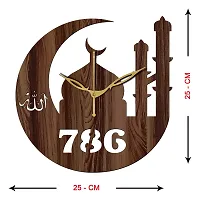 Freny Exim 10"" Inch Wooden Wall Clock (Wenge, Small Size, 25cm x 25cm)-040-thumb3