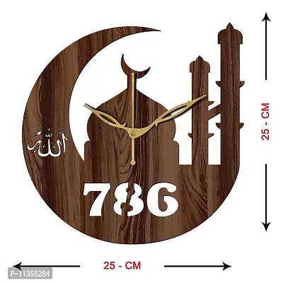 Freny Exim 10"" Inch Wooden Wall Clock (Wenge, Small Size, 25cm x 25cm)-040-thumb4