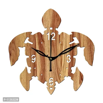 Freny Exim 10"" Inch Wooden Wall Clock (Beige, Small Size, 25cm x 25cm)-029