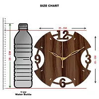 Freny Exim 10"" Inch Wooden Wall Clock (Wenge, Small Size, 25cm x 25cm)-003-thumb2