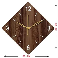 Freny Exim 10"" Inch Wooden Wall Clock (Wenge, Small Size, 25cm x 25cm)-021-thumb3