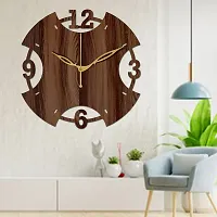 Freny Exim 10"" Inch Wooden Wall Clock (Wenge, Small Size, 25cm x 25cm)-003-thumb4