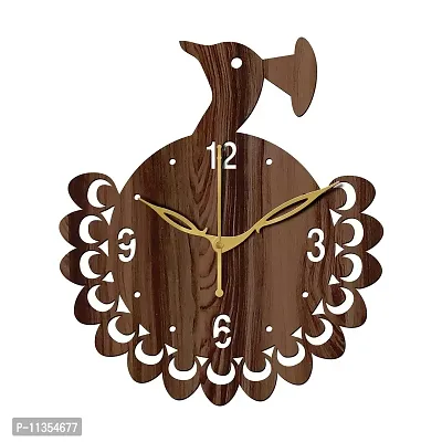 Freny Exim 10"" Inch Wooden Wall Clock (Wenge, Small Size, 25cm x 25cm)-048