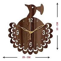 Freny Exim 10"" Inch Wooden Wall Clock (Wenge, Small Size, 25cm x 25cm)-048-thumb3