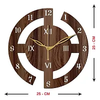 Freny Exim 10"" Inch Wooden Wall Clock (Wenge, Small Size, 25cm x 25cm)-027-thumb3