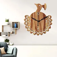 Freny Exim 10"" Inch Wooden Wall Clock (Beige, Small Size, 25cm x 25cm)-048-thumb1