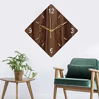 Freny Exim 10"" Inch Wooden Wall Clock (Wenge, Small Size, 25cm x 25cm)-021-thumb1