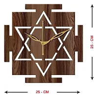 Freny Exim 10"" Inch Wooden Wall Clock (Wenge, Small Size, 25cm x 25cm)-033-thumb3