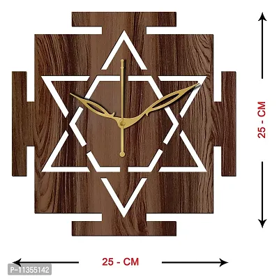 Freny Exim 10"" Inch Wooden Wall Clock (Wenge, Small Size, 25cm x 25cm)-033-thumb4