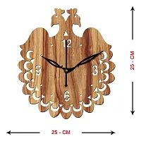 Freny Exim 10"" Inch Wooden Wall Clock (Beige, Small Size, 25cm x 25cm)-045-thumb3