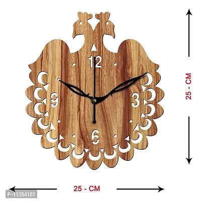 Freny Exim 10"" Inch Wooden Wall Clock (Beige, Small Size, 25cm x 25cm)-045-thumb4