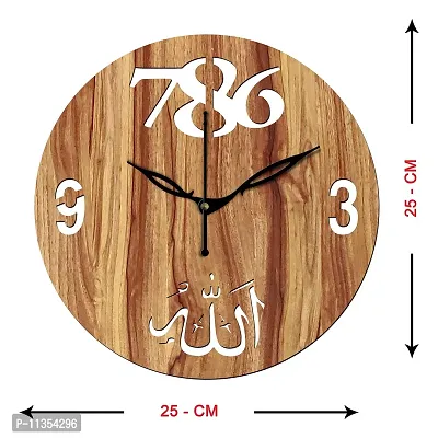 Freny Exim 10"" Inch Wooden Wall Clock (Beige, Small Size, 25cm x 25cm)-044-thumb4