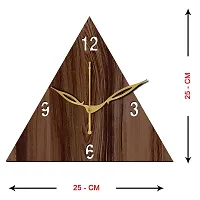 Freny Exim 10"" Inch Wooden Wall Clock (Wenge, Small Size, 25cm x 25cm)-030-thumb3