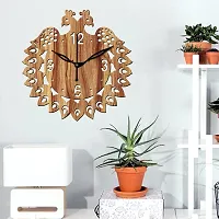 Freny Exim 10"" Inch Wooden Wall Clock (Beige, Small Size, 25cm x 25cm)-046-thumb4