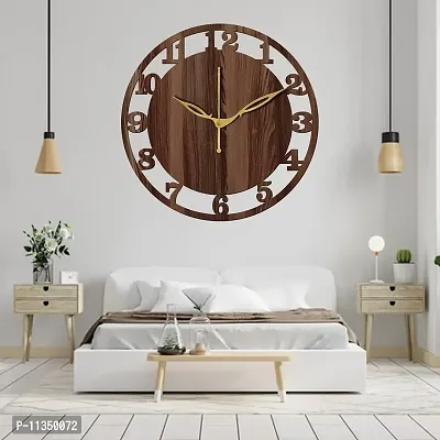 Freny Exim 10"" Inch Wooden Wall Clock (Wenge, Small Size, 25cm x 25cm)-028-thumb2