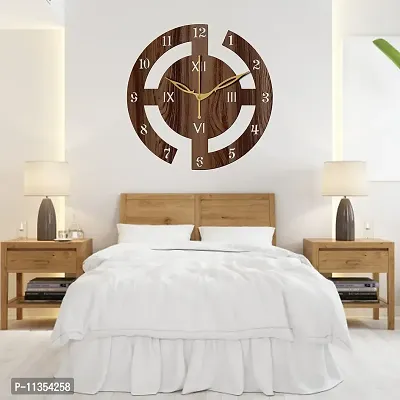 Freny Exim 10"" Inch Wooden Wall Clock (Wenge, Small Size, 25cm x 25cm)-027-thumb2