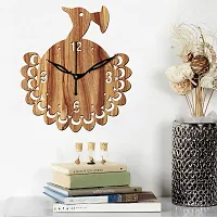 Freny Exim 10"" Inch Wooden Wall Clock (Beige, Small Size, 25cm x 25cm)-048-thumb4